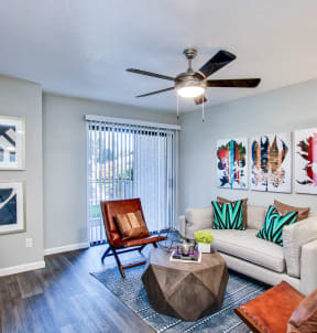 Living Room with a Couch at The Julia Apartments, Mesa, AZ