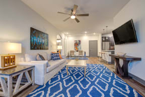 Decorated Living Room at Gentry at Hurstbourne, Kentucky, 40222