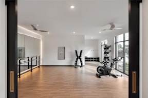 Fitness Center - Group Fitness Room at Alta Davis, Durham, North Carolina