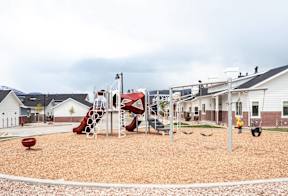 the playground at the apartments for rent