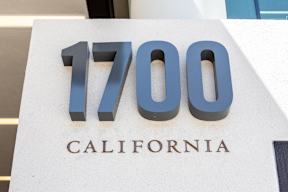 Signage at 1700 California Street, San Francisco, 94109