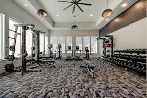 Fully equipped fitness center at Brandywine Green, Brandywine