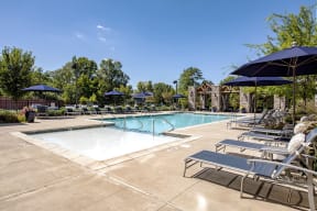 Swimming Pool And Relaxing Area at Gentry at Hurstbourne, Louisville, Kentucky