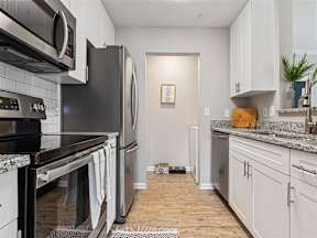 model home galley kitchen  at Vista Commons Apartments, South Carolina, 29201