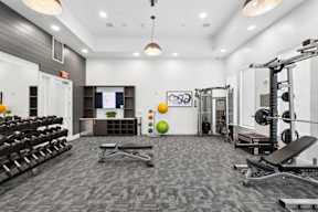 Fully equipped community fitness center and cardio gym at Brandywine Green