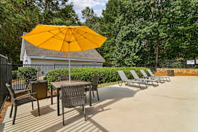 Patio at Greenhouse Apartments, Kennesaw, GA