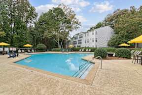 Clear blue pool at Greenhouse Apartments, Kennesaw, 30144