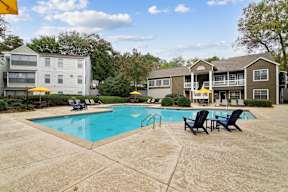 Outdoor pool at Greenhouse Apartments, Kennesaw, GA