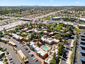 an aerial view of the city of phoenix