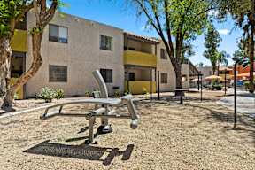 our apartments showcase a beautiful dog park