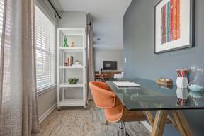 Model home desk area work from home  at Vista Commons Apartments, Columbia, South Carolina
