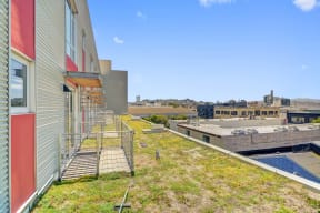 the building has a green roof on top of it at L Seven, San Francisco, 94103