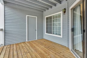 the deck of a home with a door and a window at Madison Brookhaven, Georgia, 30329
