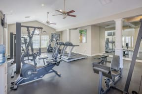 Fitness Center With Modern Equipment at Southpoint Crossing, North Carolina