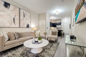 LaVie SouthPark Apartments Model Living Room