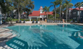 Blue Cool Swimming Pool at Promenade at Carillon, Florida