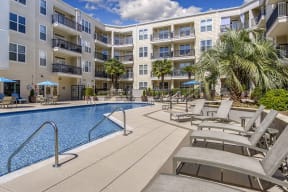 Pool area at Lassiter at North Hills, Raleigh, NC, 27609