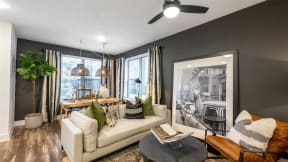 Living and Dining Room area at Elwood Apartments, Indian Trail, 28079