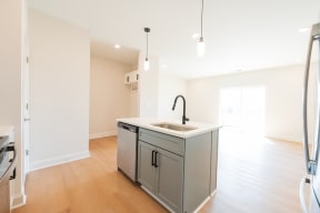 kitchen island The North End Apartments