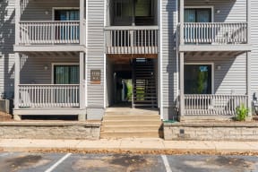 Exterior Balconies and Patios at The Finn