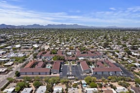 Aerial of Avani North Tucson Apartments in Tucson Arizona