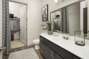 Bathroom Vanity at Parc Broadway Apartments