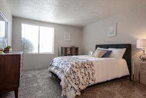 Bedroom at Villas Del Cielo Aprartments in Albuquerque New Mexico October 2020