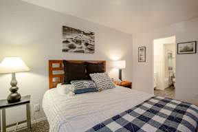 Bedroom at Whispering Sands Apartments in Albuquerque