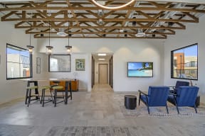 Clubhouse Interior at 59 Evergreen Apartments