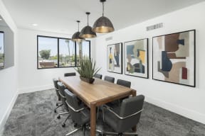 Conference Room at Parc Broadway Apartments