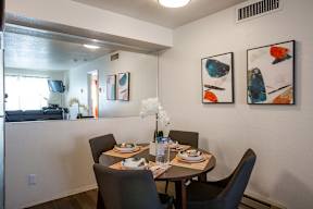 Dining Area at Whispering Sands Apartments in Albuquerque
