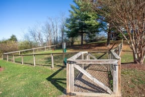 Gated Pet Park at Centennial Crossing Apartments in Nashville Tennessee