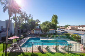 Gated Pool at Acacia Hills Apartments in Tucson Arizona