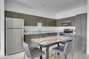 Kitchen and Dining at 59 Evergreen Apartments in Glendale Arizona