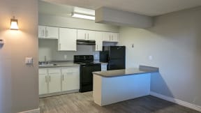 Kitchen and Dining Room at Acacia Hills Apartments in Tucson Arizona