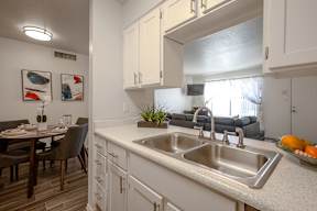 Kitchen at Whispering Sands Apartments in Albuquerque