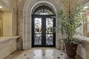 Leasing office entrance at La Borgata Apartments in Surprise AZ