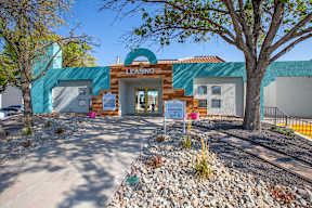 Leasing Office Exterior Front Entrance at Villas Del Cielo Aprartments in Albuquerque New Mexico October 2020