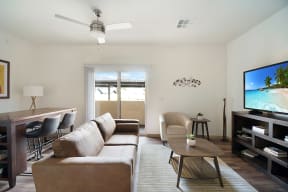 Living Room at 59 Evergreen Apartments in Glendale Arizona