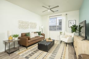 Living Room at Cabana Bridges Apartments in Tucson Arizona