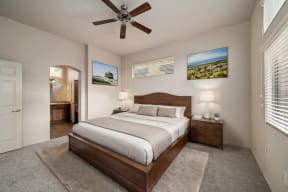 Master Bedroom at Avilla River Apartments in Tucson Arizona