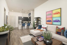Open layout at Parc Broadway Apartments