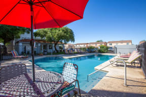 Pool at Acacia Hills Apartments in Tucson Arizona