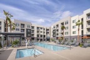 Spa and Pool at Parc Broadway Apartments