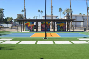 Tennis Court at Polanco Apartment Homes in Scottsdale Arizona