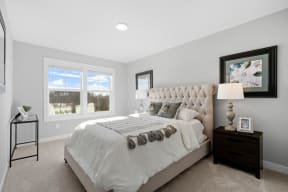 bedroom with large windows