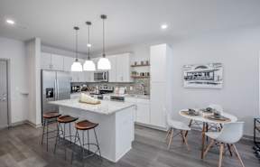 Kitchen and Dining at Axel Row in Birmingham, AL