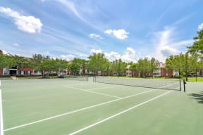 the preserve at ballantyne commons community tennis court