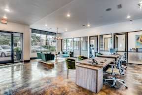 Renovated leasing office