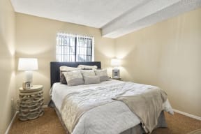 the preserve at ballantyne commons bedroom with bed and window